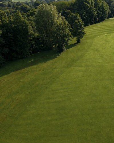 Ein Golfplatz im Wald